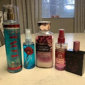 Bath and Body Sprays and Lotion Lot